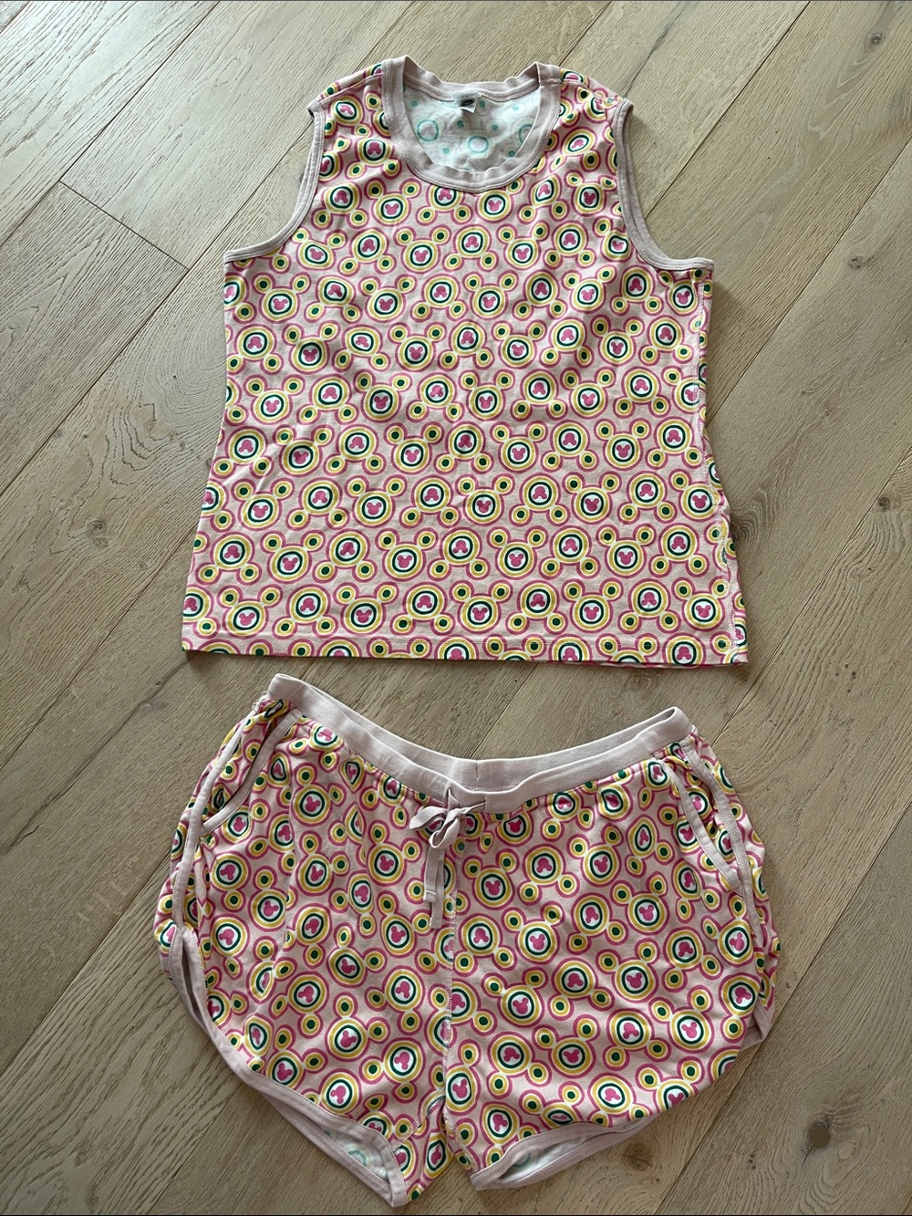 Hanna Andersson Mickey Sleeveless Pajama Set Size XXL